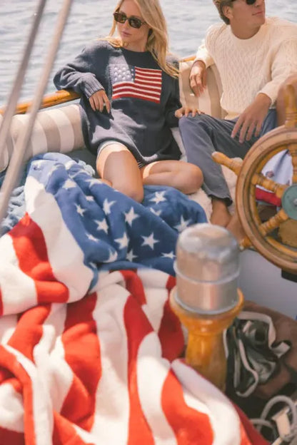 Flag Throw Blanket, Soft Warm Blanket for Sofa, Bed & Travel