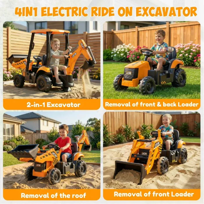 Kids Ride-On Construction Digger Toy Car