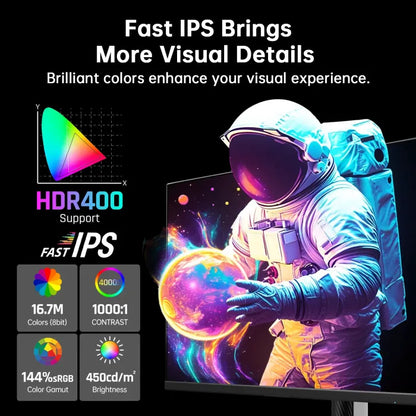 🖥️ 27 Inch QHD HDR400 Gaming Display
