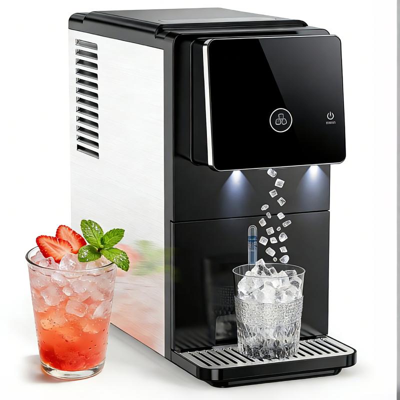 Self-Dispensing Pellet Ice Machine with Large Storage & Ice Full Indicator