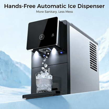 Self-Dispensing Pellet Ice Machine with Large Storage & Ice Full Indicator