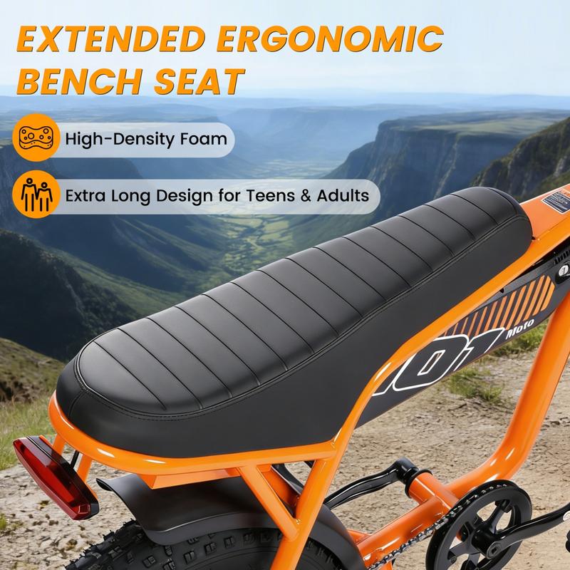 7-Speed All-Terrain E-bike, 1500W Motor, 28MPH, NFC Unlock, 50-60 Miles Riding Range