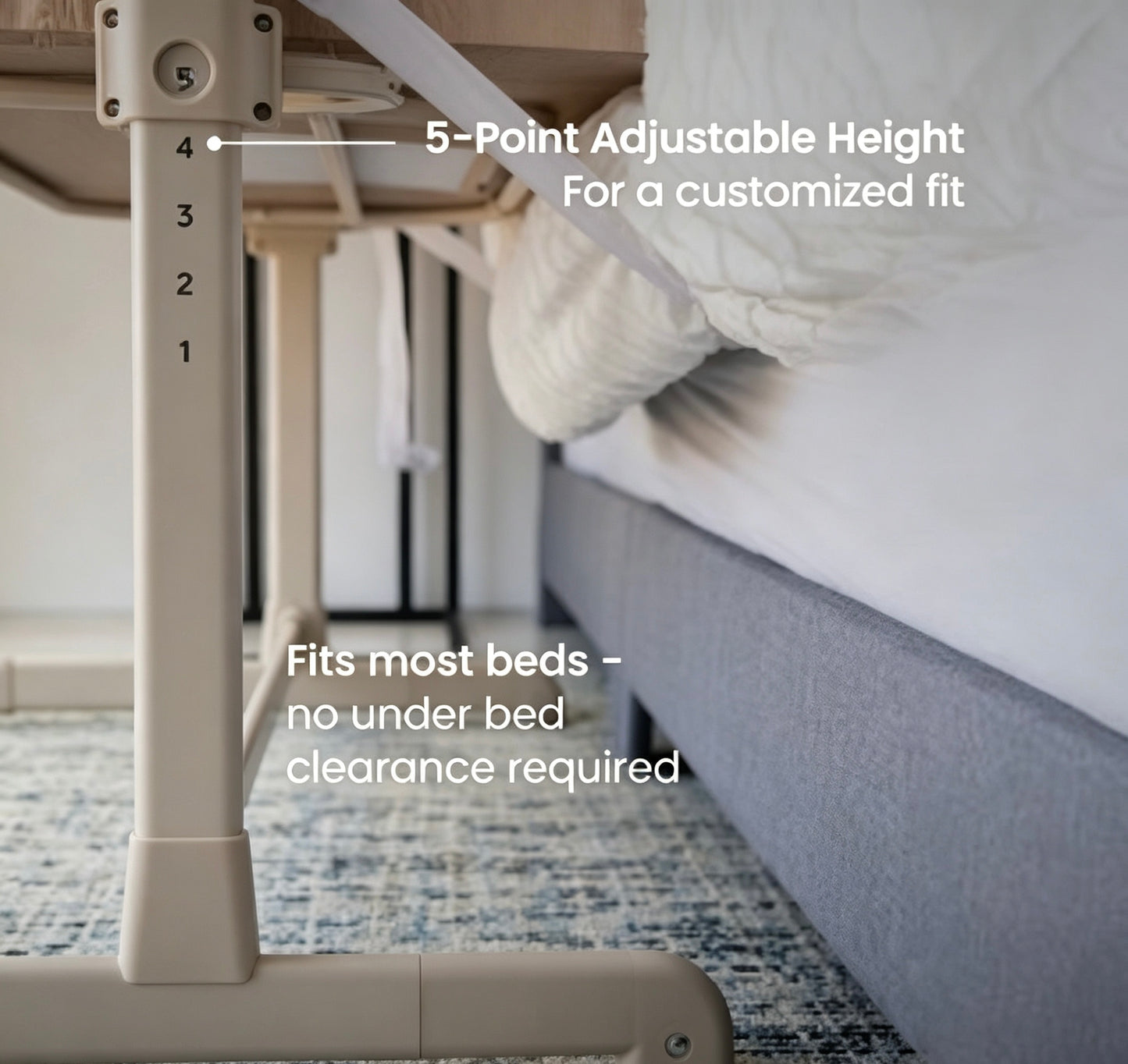 2‑in‑1 Bedside Baby Co‑Sleeper Bassinet
